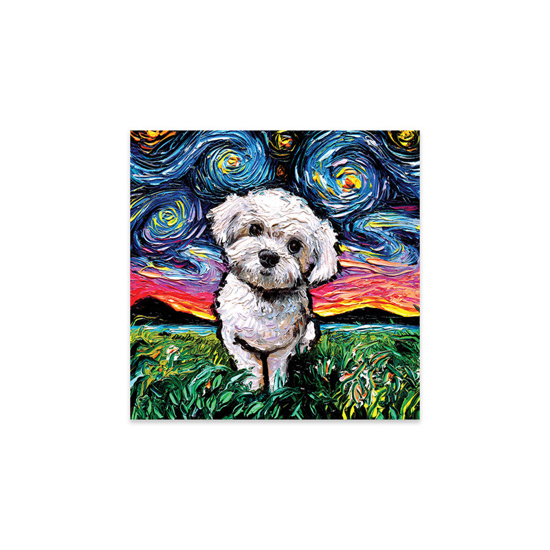 " Maltipoo Night " by Aja Trier