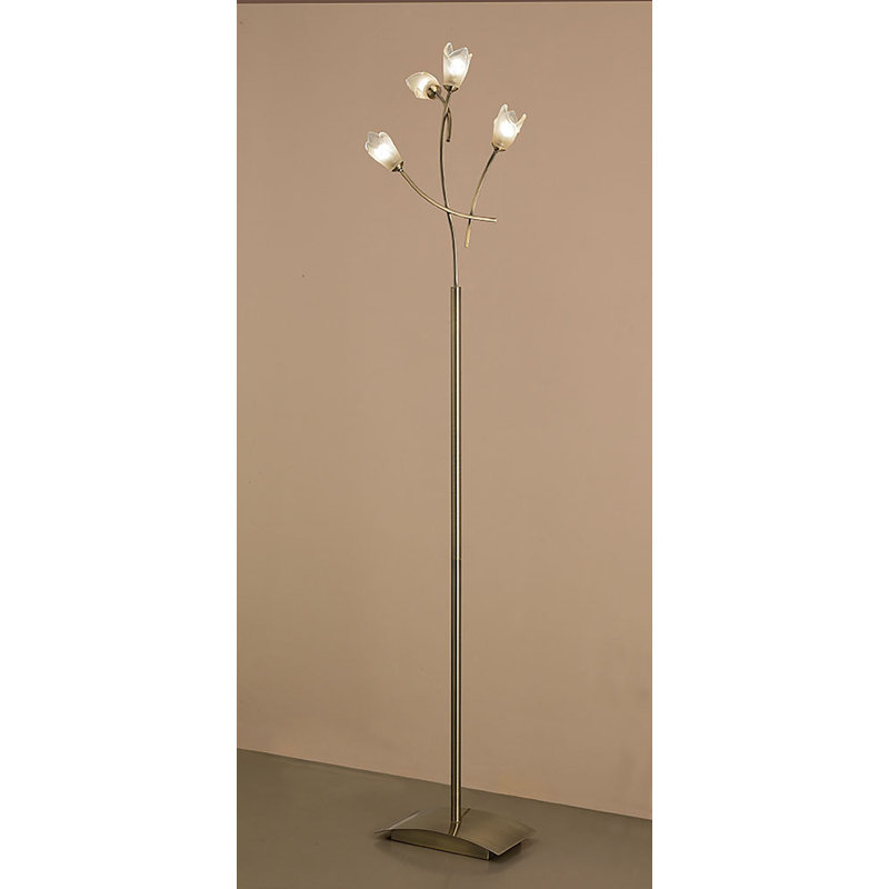 Cottone 170cm Novelty Floor Lamp, Antique Brass