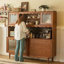 Buffet en bois de noyer massif-1984953814