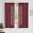 Linen Plaid Curtains Modern Window Panels Check Tartan Light Filtering Curtains for Living Room Bedroom, Rod Pocket Back Tab, 2 Panels-329966677-329966675