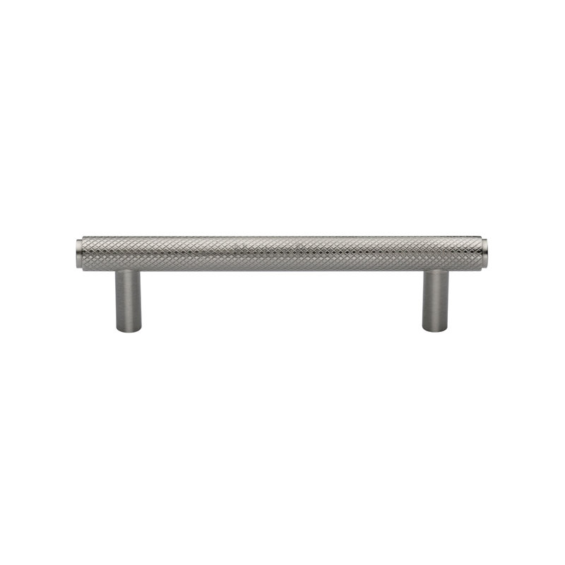 Heritage Brass Signac Heritage Cabinet Pull Complete Knurl Design, Satin Nickel, 9.6cm H x 11cm W x 12.8cm D
