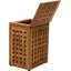 Corbeille pour déchets en teck 6 gallons Grate
