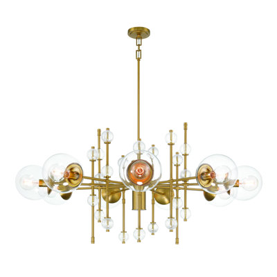 Traiton 9 - Light Dimmable Globe Chandelier