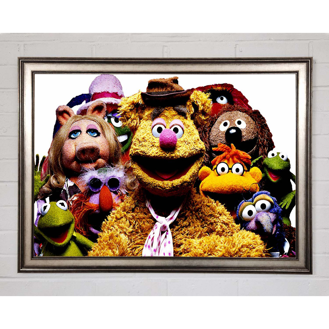 Die Muppets Crew Retro 1970S - Einzelne Bilderrahmen Kunstdrucke