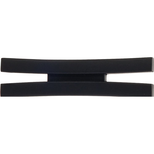 Flared 2 5/8" Length Geometric Knob, Black
