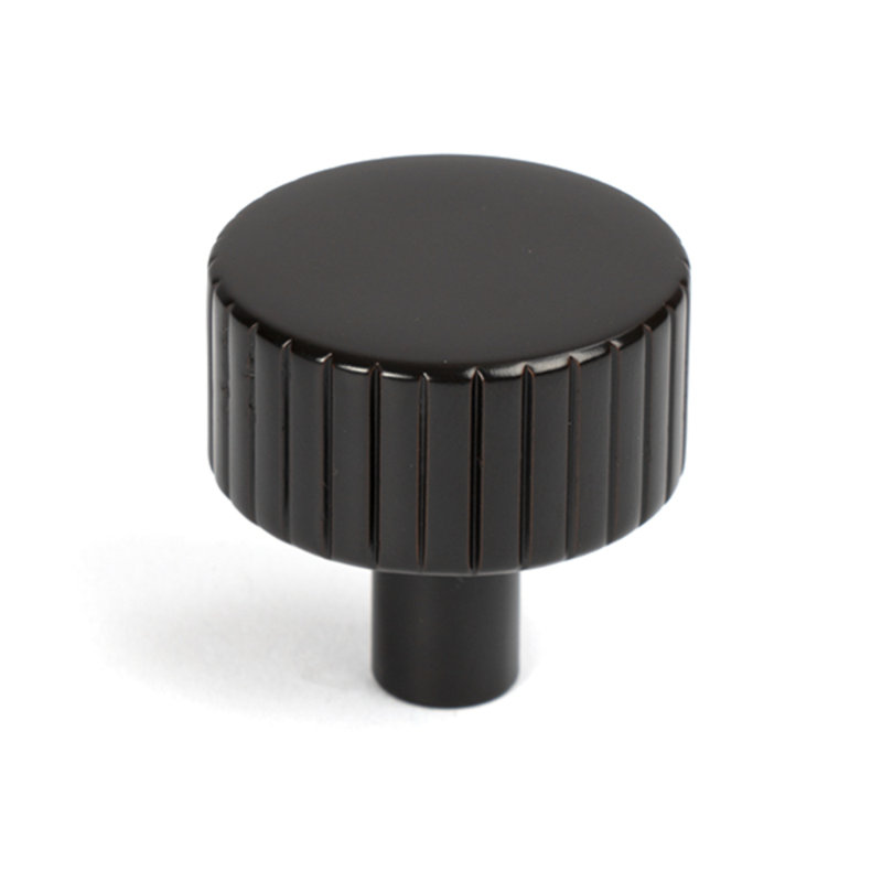 Round Knob, 3 cm, Aged Bronze