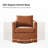 Nicha 29"W Modern Farmhouse Slipcovered Swivel Barrel Chair-125353016