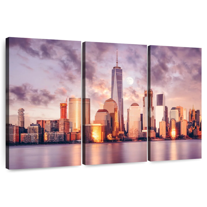 Sebbie NYC Spring Sunset, 42" H x 65" W