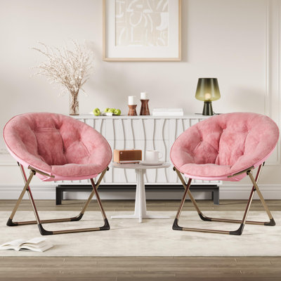 Fauteuil de salle à manger en fausse fourrure avec 2 chaises en PCS et 2 sièges en PVC
