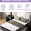 Matelas simple de 14 po, plateau-coussin, relief, transfert de mouvement faible, eau, style gris et blanc, rembourrage en mousse à mémoire de forme, conception à ressorts, - États-Unis, résistance de lit réglable, abat-jour, bourre, base