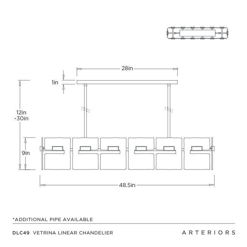 Vetrina Linear Chandelier