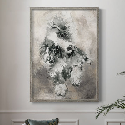 Sketchy Study Framed Print - Solid Wood
