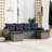 Vidaxl 6 Piece Patio Sofa Set With Cushions Poly Rattan-114311250