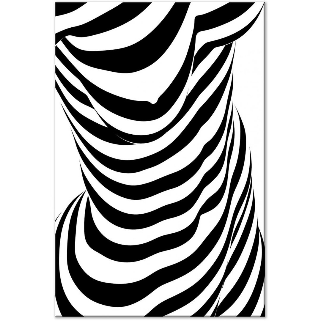 Leinwandbild Zebra Woman