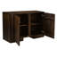 Buffet 2 portes Feleica au fini brun barista moderne sur bois d'acacia massif