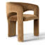 Ensemble de 6 chaises de salle à manger modernes en velours avec accoudoirs rembourrés-1792099647