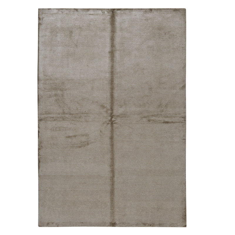 Hand Knotted Area Rug in Pewter