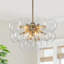 Modern 12-light Linear Chandelier With Clear Glass Globes-1787687183