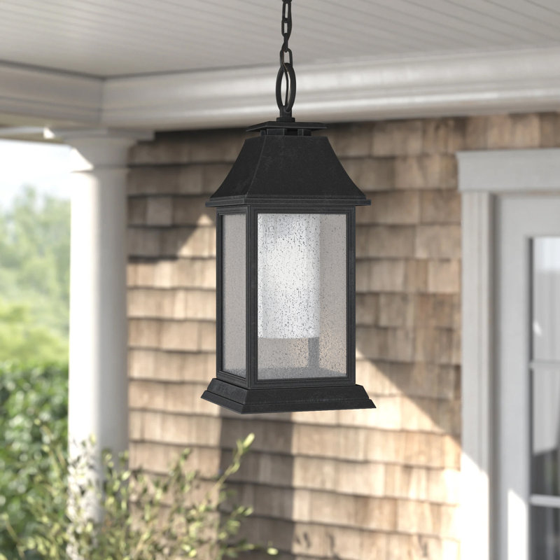 Nisbet Outdoor Hanging Lantern, Dark Weathered Zinc