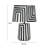 Catharine Minori Black Striped Papier Mache Table Lamp