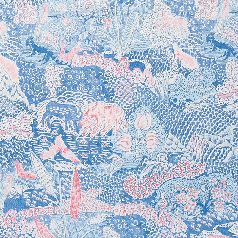 Amaltas Panel Set, Blue/Red
