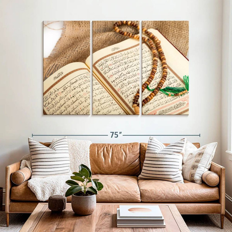Adella Misbaha On Quran, 42" H x 65" W