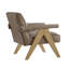 Fauteuil moderne en similicuir Nessi - espresso-1966161695