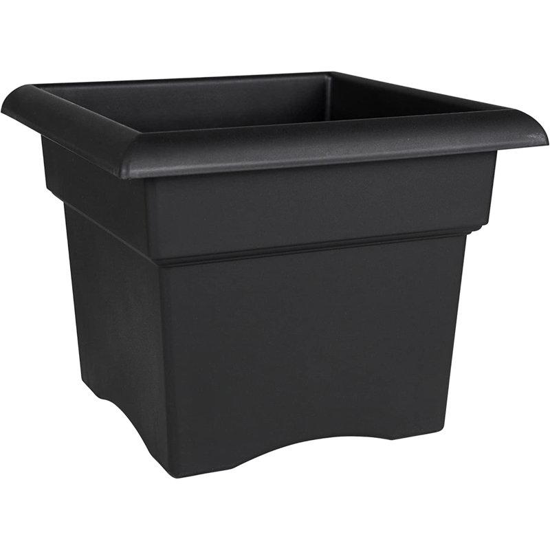 Lochlain Pot Planter, Black, 14.50" x 18" x 18"