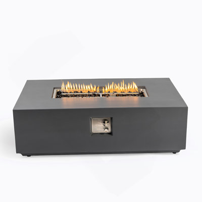Concrete Propane/Natural Gas Fire Pit Table