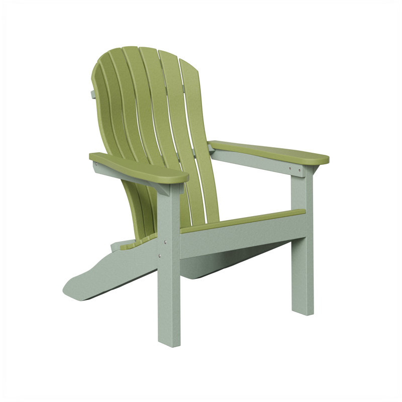 Berlin Gardens Contour Adirondack Chair, Kiwi Green with Seafoam