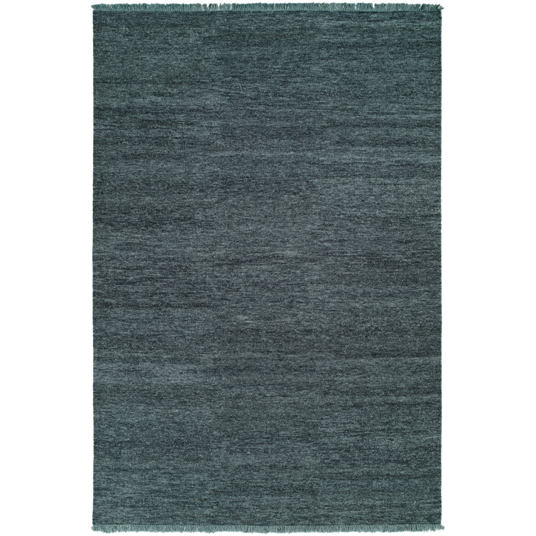 Sumak Wool Area Rug in Blue