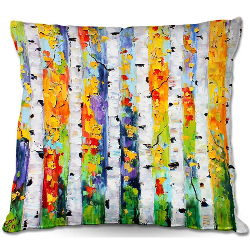  Coussin Couch Birch Trees, 18 po x 18 po