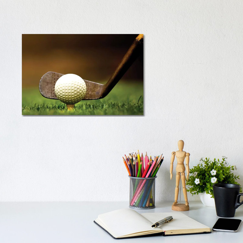 Iron Gold Grass - Print on Canvas, Wrapped Canvas, 20.32 cm H x 30.48 cm W