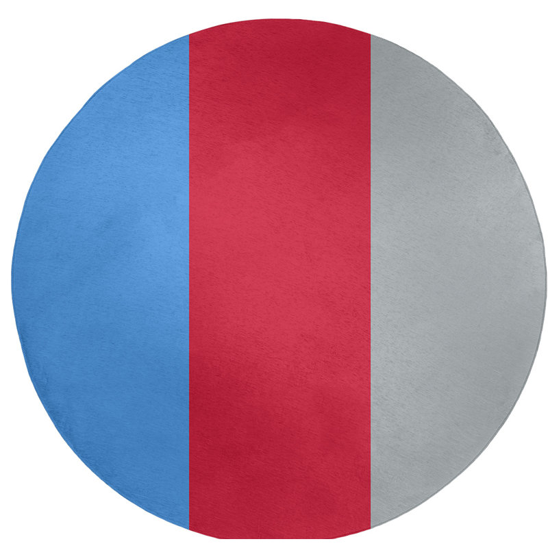 Chenille Indoor Rug, Round 5'