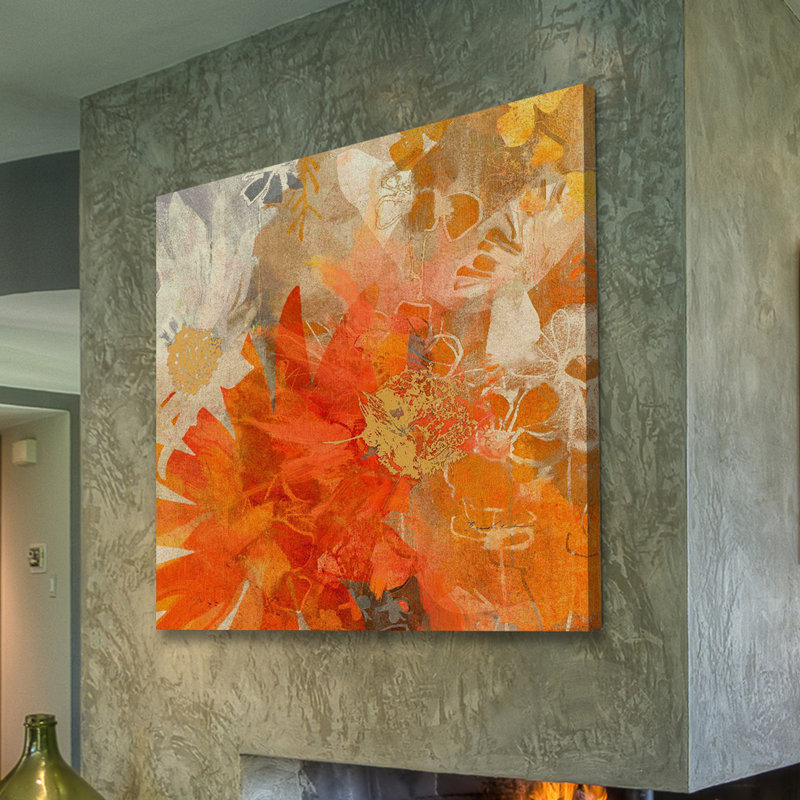 Evelia - Wrapped Canvas Painting, 66cm H x 66cm W x 2cm D