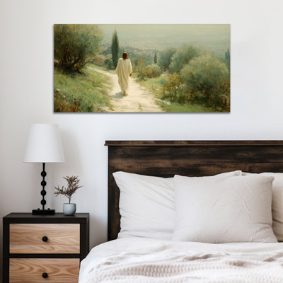  «Spring Jesus», art mural sur toile, paysage printanier, peinture sur toile, images de Chrétien