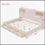 Lit de jour en bois avec 3 tiroirs de rangement, tablette souple supérieure, tablette, prises intégrées et ports USB-420856317-420856304