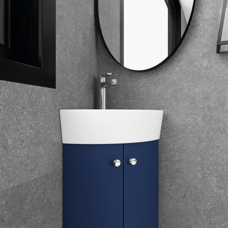 Ensemble de meuble-lavabo simple 13 po mural
