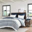 King/ King Cotton Duvet Cover With Tufting - Style, Print, Taupe Solid Back, Washable Chenille , Reverse, Corner Tie-125166412-125166414