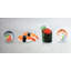 Six pieces sushi assortment - 24"x48" Framed canvas