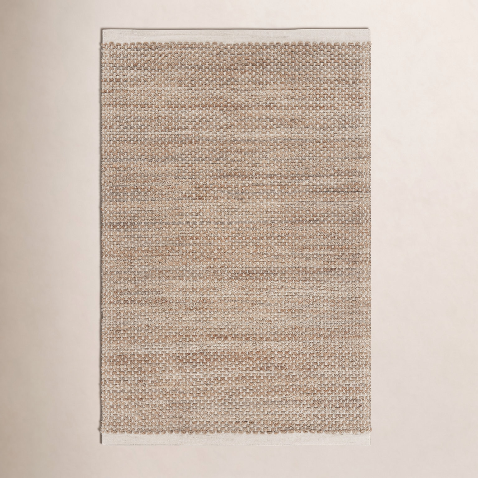 Handmade Natural Fiber Jute Rug, Rectangle 5' x 7'9"
