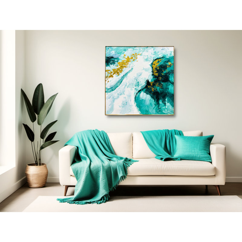Krins Coastal Breeze Oil - Single Picture Frame Square Painting