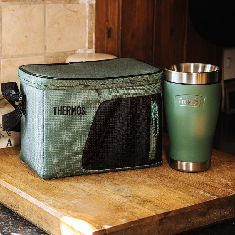  Radiance Cooler Bag 4.5L & Icon Series Travel Tumbler 355ml Set - Green