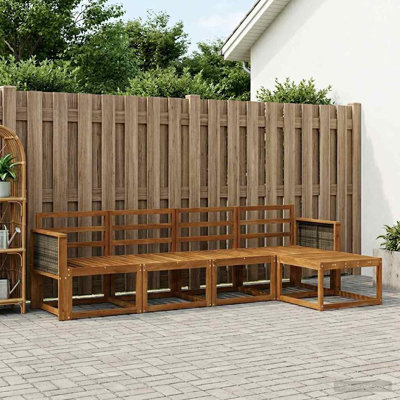 249cm Wide Patio Sectional Set