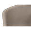 Chaise taupe pour bureau à domicile, rembourrage en mousse avec siège confortable