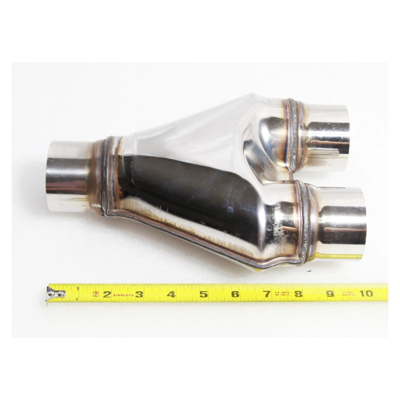 Adaptateur universel universel en Y en acier inoxydable pour les systèmes d'échappement et de refroidisseur intermédiaire