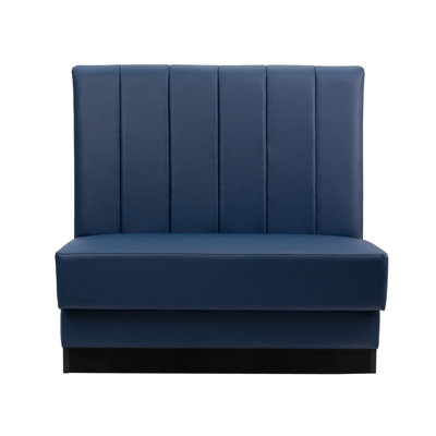Six-Channel Double-Sided Restaurant Booth Seating - Navy