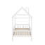 Lit simple en bois avec clôture-228077494