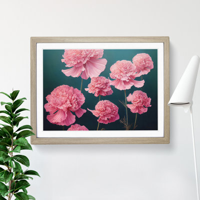 Graceful Carnation Flowers - Single Picture Frame Print