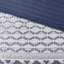 4 pièces de courtepointe marine - très grand / très grand. Literie de luxe avec rembourrage doux. 2 taies décoratives et 1 coussin décoratif. Facile à nettoyer - froissé-118649958